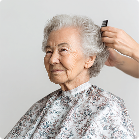 Group of residents and stylists
